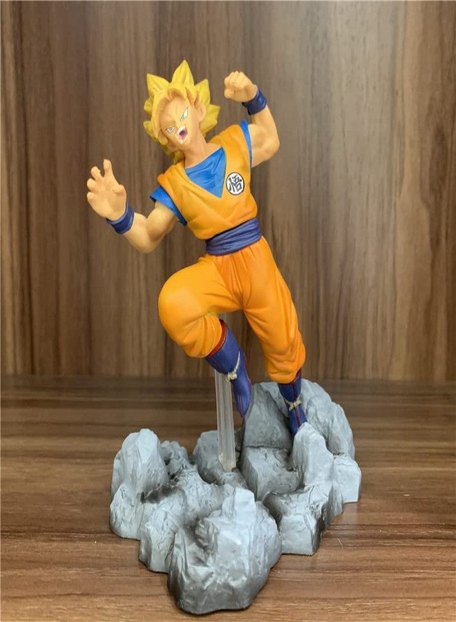 AUGEN Goku Action Figure Limited Edition for Car Dashboard, Decoration, Cake, Office Desk & Study Table (15cm)(Pack of 1) - Image 3